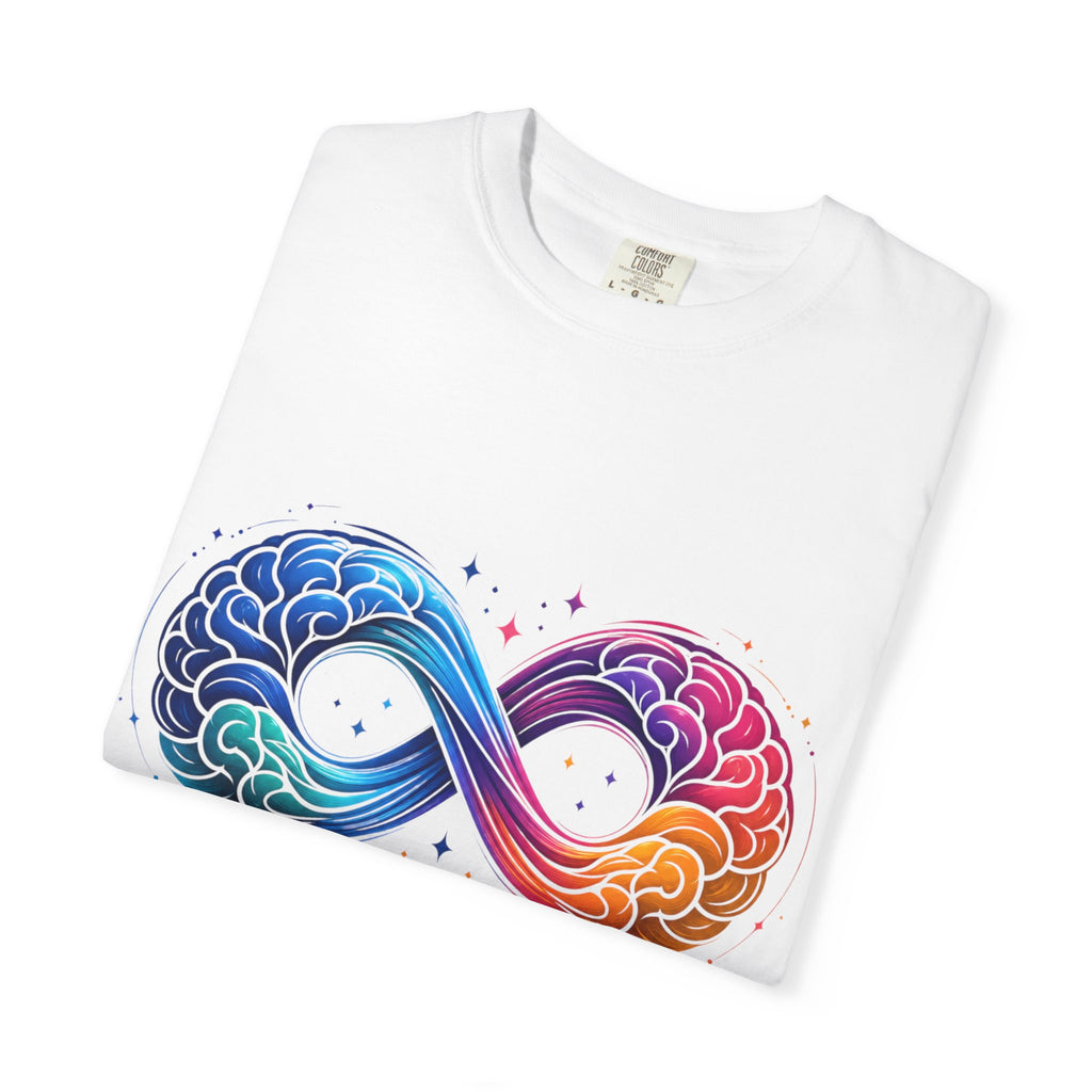 Autism Acceptance T-Shirt — Infinity Puzzle Rainbow Design