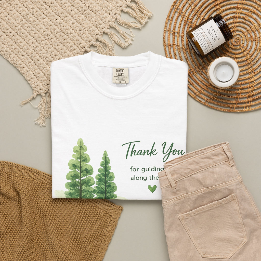 Thank You Guide T-Shirt — 'Thank You for Guiding Me Along the Way' Appreciation Tee