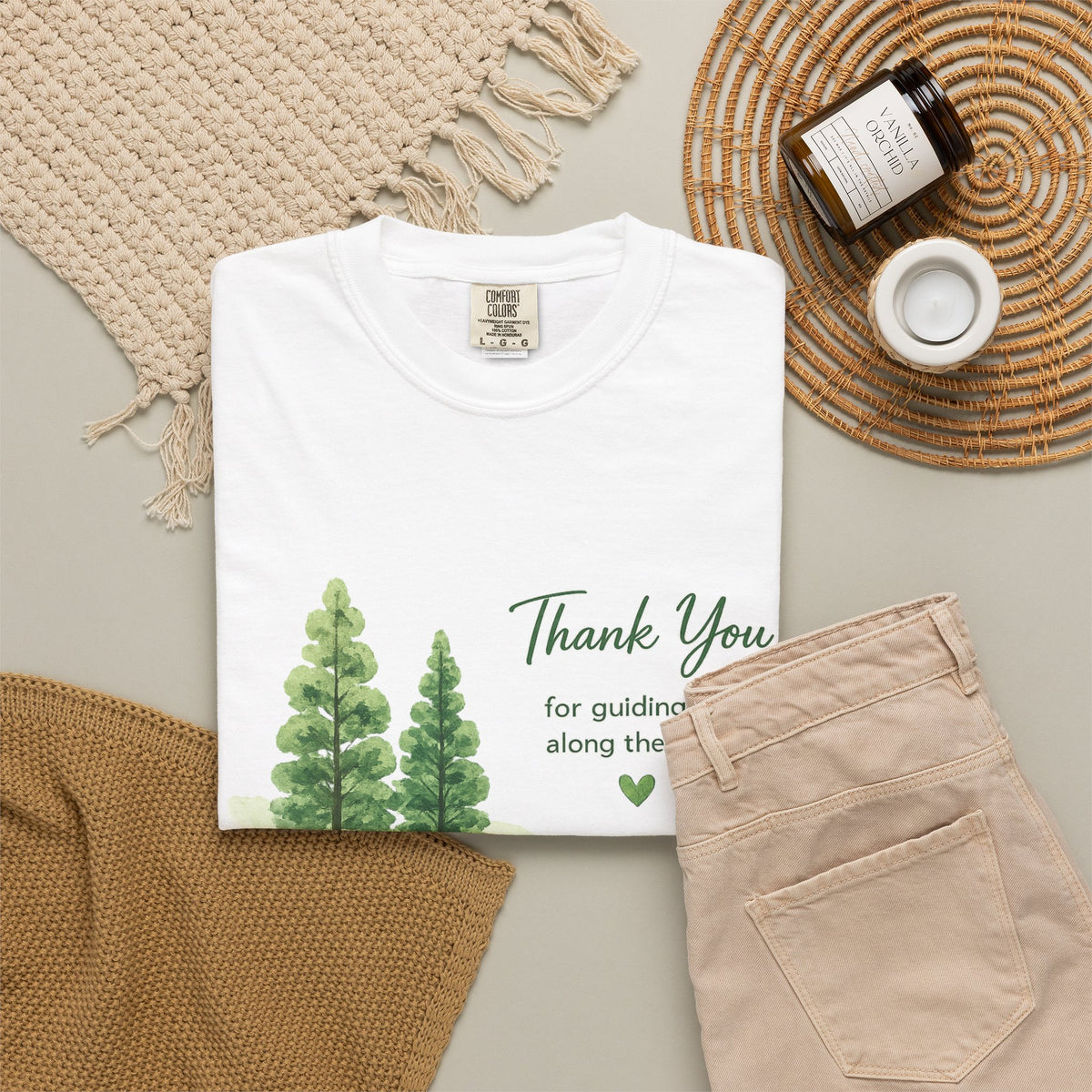 Thank You Guide T-Shirt — 'Thank You for Guiding Me Along the Way' Appreciation Tee
