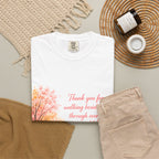 T-Shirt — 'Thank You for Walking Beside Me Through Every Season of Life' Autumn Tree Path Design