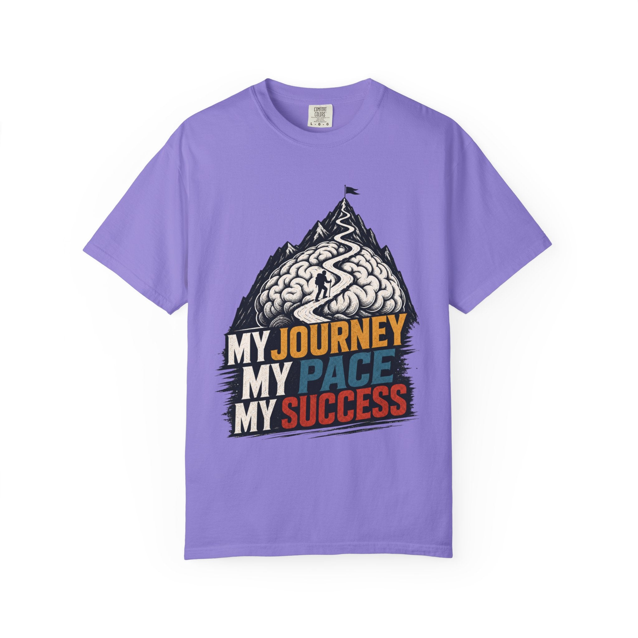 My Journey My Pace My Success T-Shirt — Motivational Mountain Graphic Tee