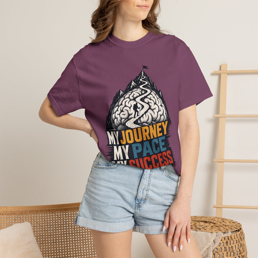 My Journey My Pace My Success T-Shirt — Motivational Mountain Graphic Tee