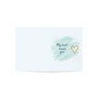 Missing You Greeting Card - 'My Heart Misses You' Sympathy & Long-Distance Note