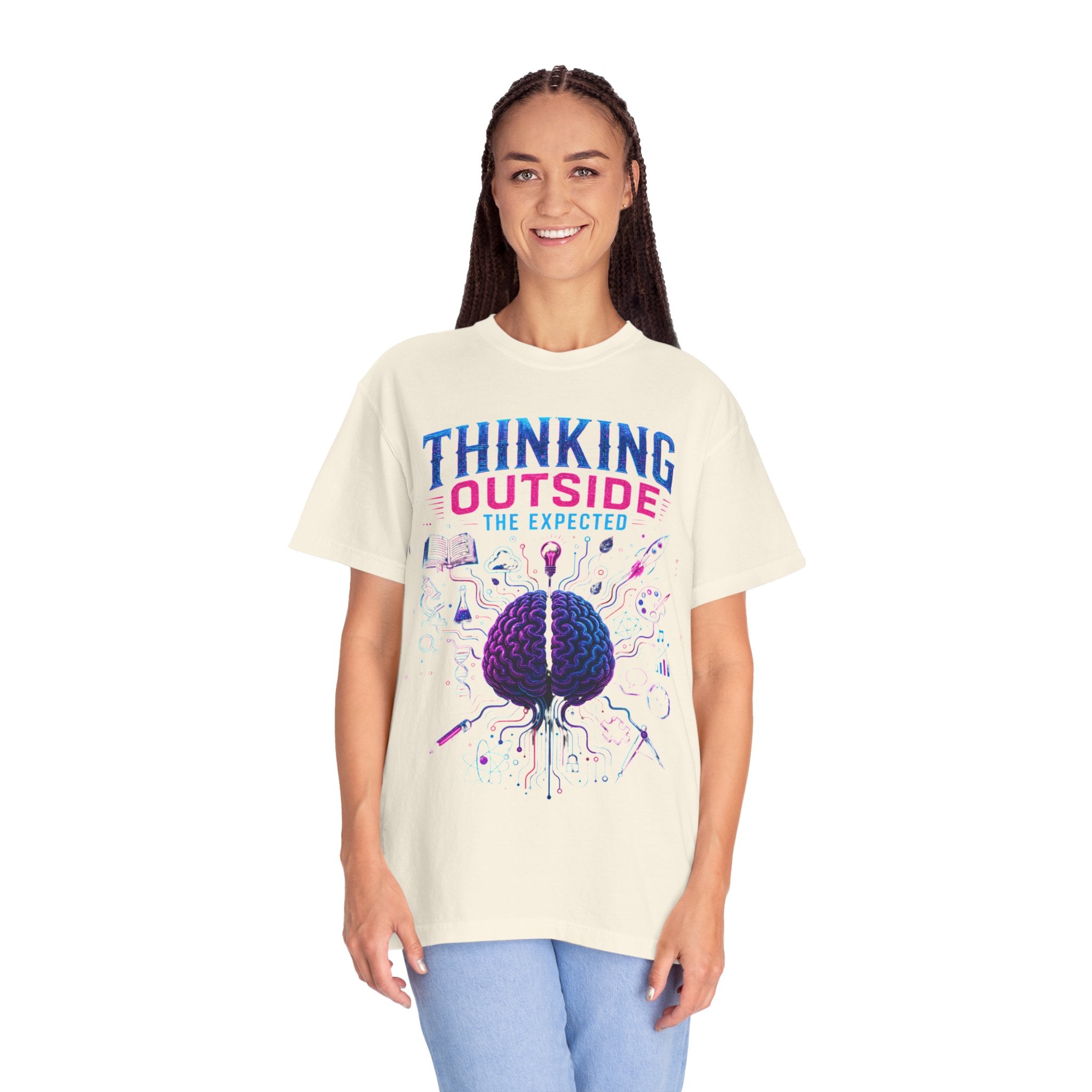 Thinking Outside the Expected T-Shirt — Creative Brain Graphic Tee