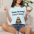 Birthday Cake Personalized T‑Shirt — "Happy Birthday! [Insert Name]" Customizable Tee