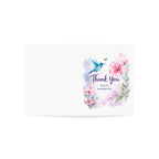 Thank You Greeting Card — Watercolor Hummingbird & Floral "You're Wonderful" Note Cards (Single or Bulk 1/10/30/50)