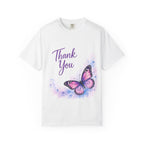 Thank You Butterfly T-Shirt — Lavender Watercolor Gratitude Tee