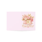 Baby Girl Congratulations Greeting Card — Floral Pink Newborn Card (1/10/30/50 pcs)