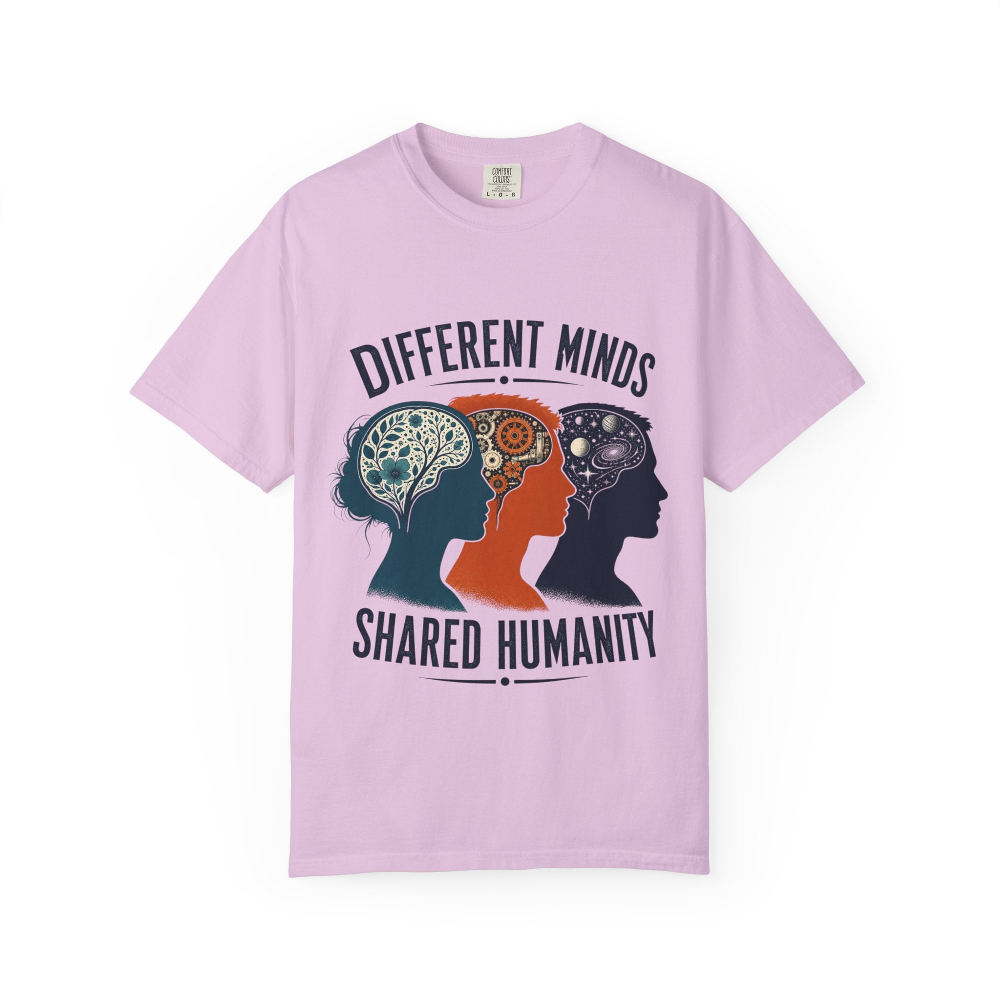 Different Minds Shared Humanity T-Shirt — Unity & Neurodiversity Awareness Tee