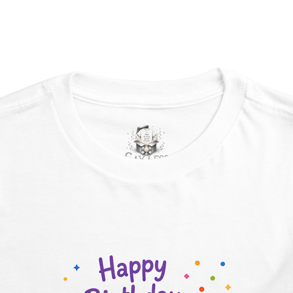 1st Birthday Toddler Tee — Happy Birthday Monster Design