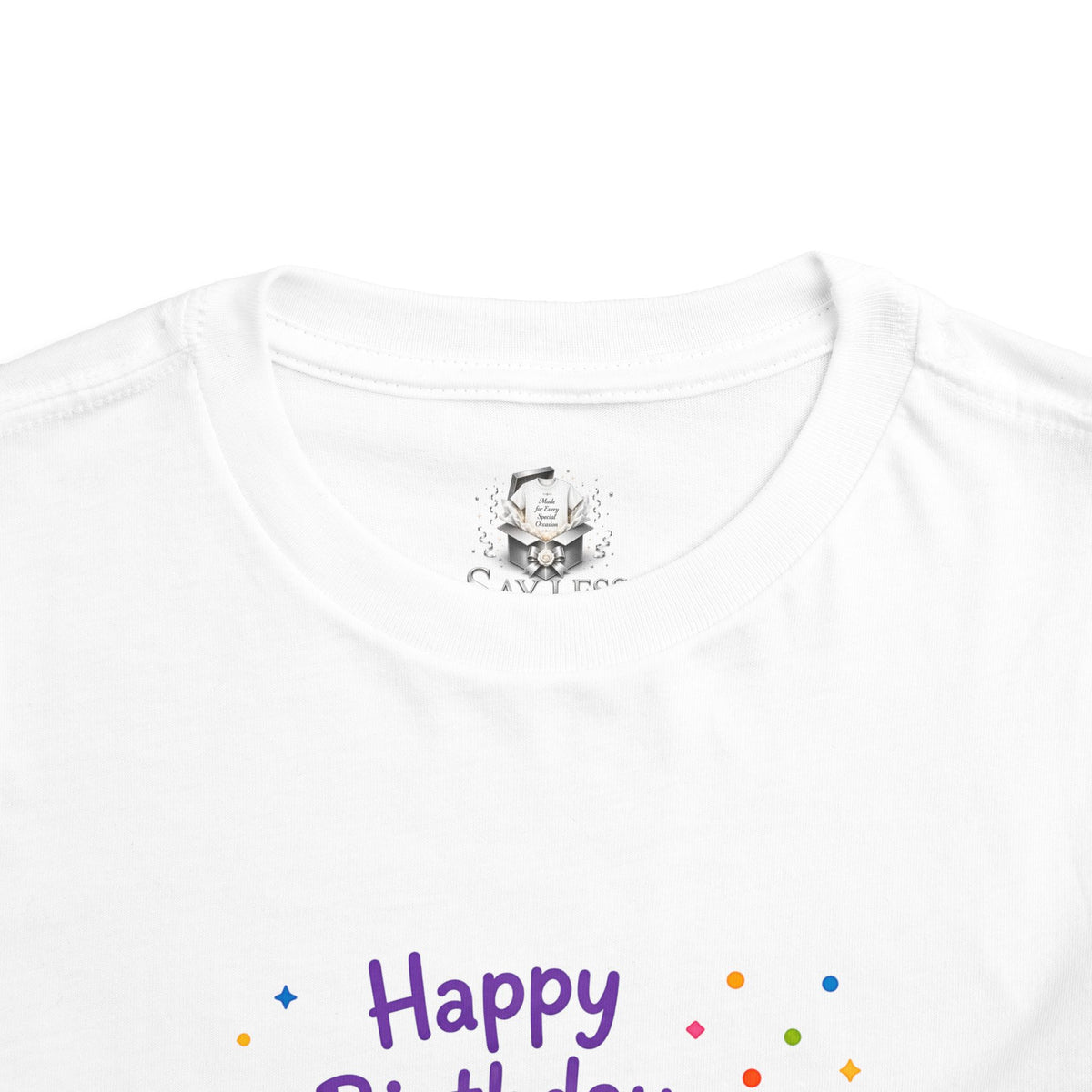 1st Birthday Toddler Tee — Happy Birthday Monster Design