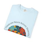 Autistic Neurodiversity Puzzle Brain T-Shirt — "Celebrate Neuro-Autistic Diversity"