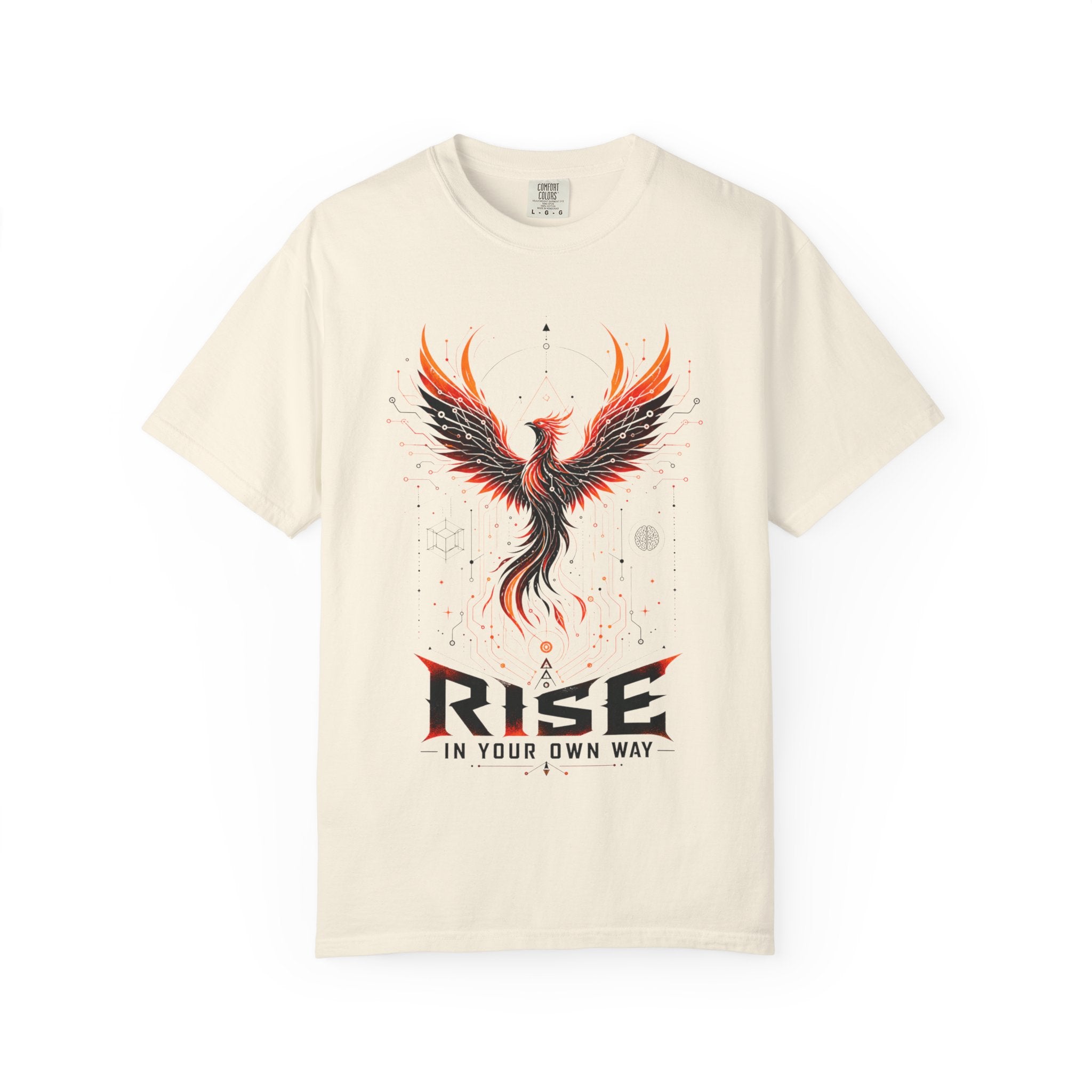 Phoenix Rise T-Shirt — "Rise In Your Own Way" Inspirational Graphic Tee