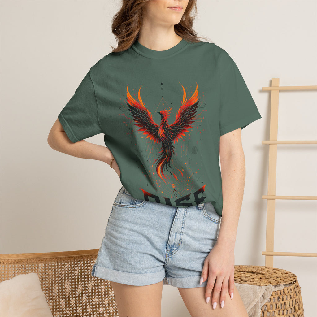 Phoenix Rise T-Shirt — "Rise In Your Own Way" Inspirational Graphic Tee