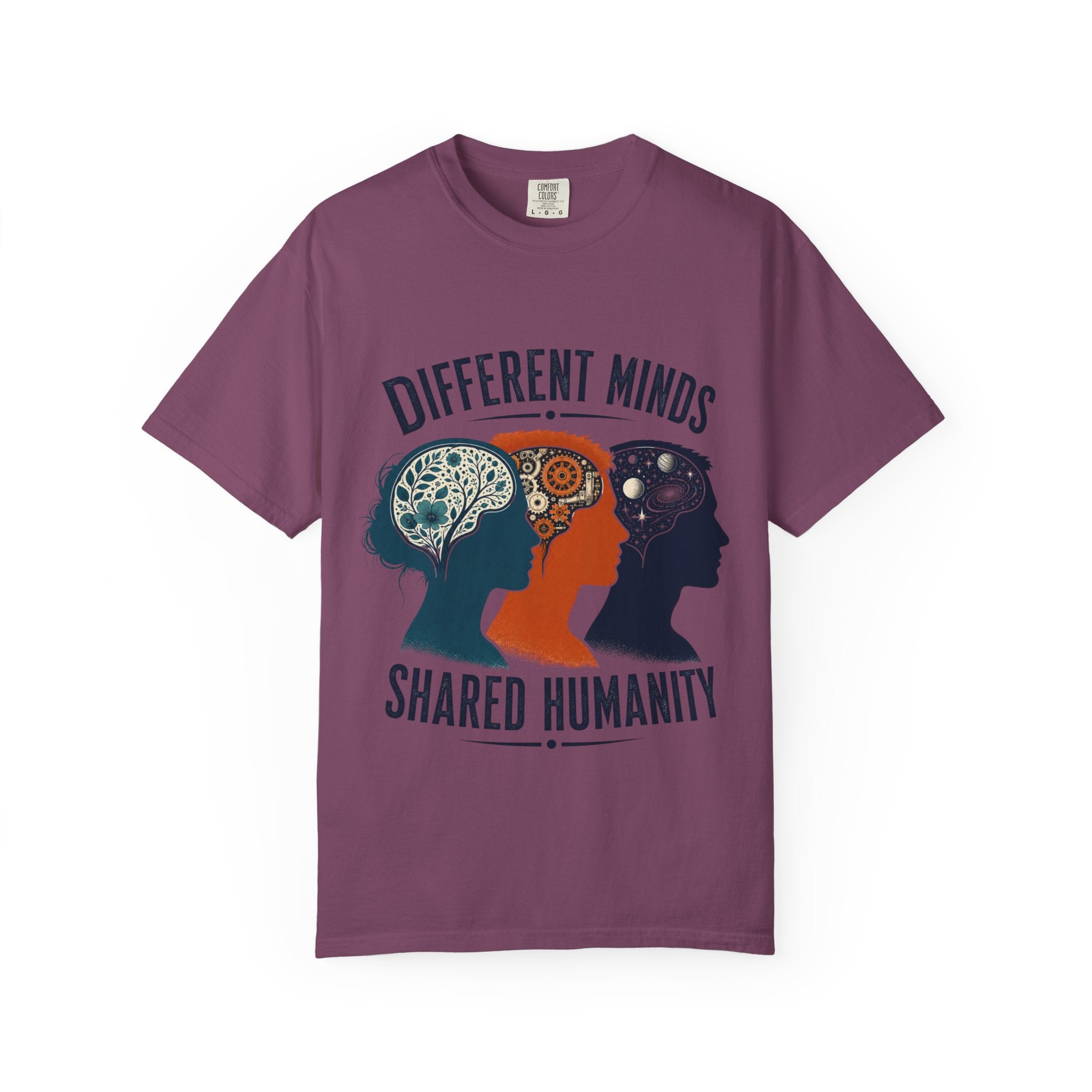 Different Minds Shared Humanity T-Shirt — Unity & Neurodiversity Awareness Tee