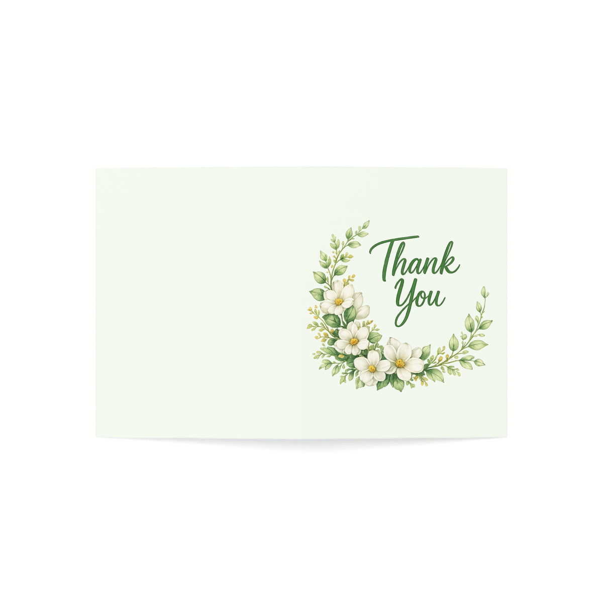 Thank You Floral Greeting Cards — Pack of 1/10/30/50 Sympathy & Appreciation Note Cards