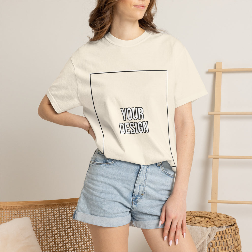 Classic Crewneck T‑Shirt — Custom Front Print Template