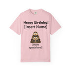 Birthday Cake Personalized T‑Shirt — "Happy Birthday! [Insert Name]" Customizable Tee
