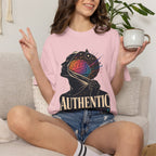 Authentic Is Beautiful Graphic T-Shirt — Pride Rainbow Mind Empowerment Tee