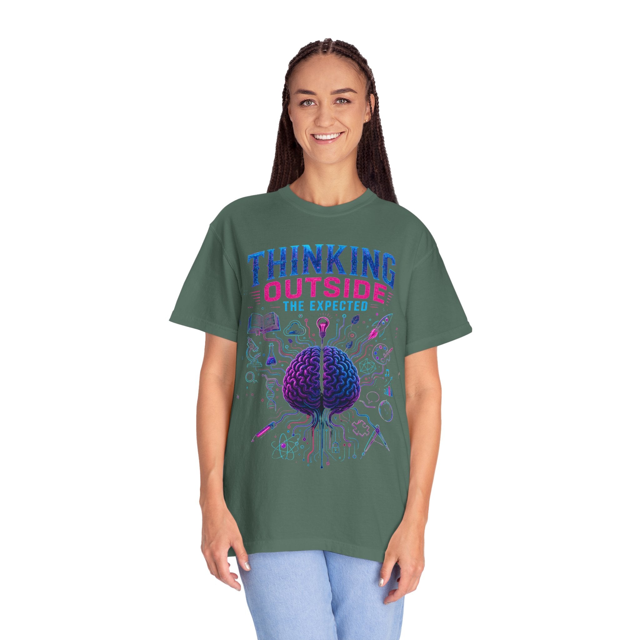 Thinking Outside the Expected T-Shirt — Creative Brain Graphic Tee