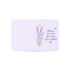 Sympathy Miss You Greeting Card – "Missing your voice, your laugh, your everything" (Lavender)