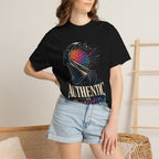 Authentic Is Beautiful Graphic T-Shirt — Pride Rainbow Mind Empowerment Tee