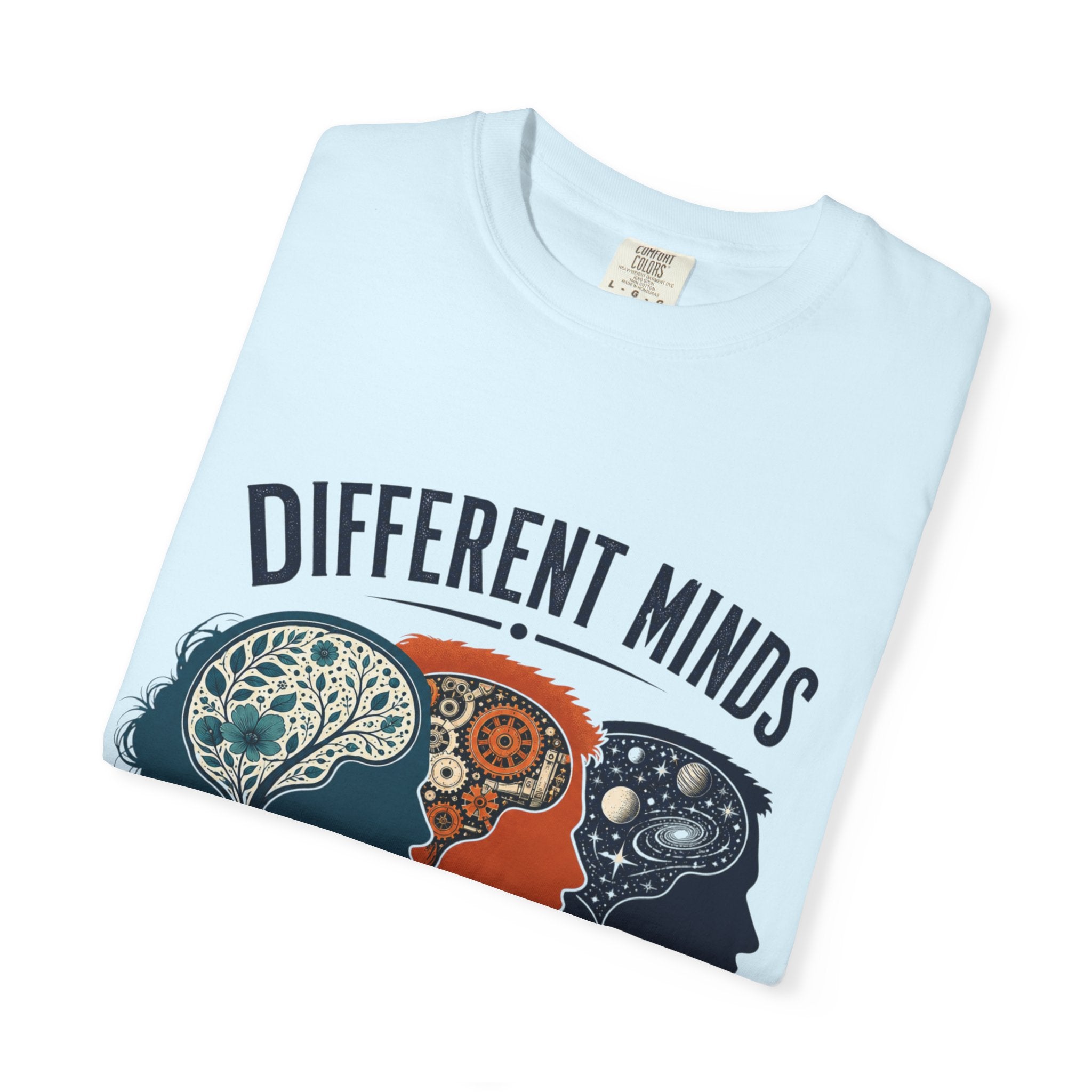 Different Minds Shared Humanity T-Shirt — Unity & Neurodiversity Awareness Tee