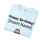 Birthday Cake Personalized T‑Shirt — "Happy Birthday! [Insert Name]" Customizable Tee