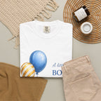 Baby Boy T-Shirt — "A Little Boy A Big Blessing" Newborn Announcement Tee