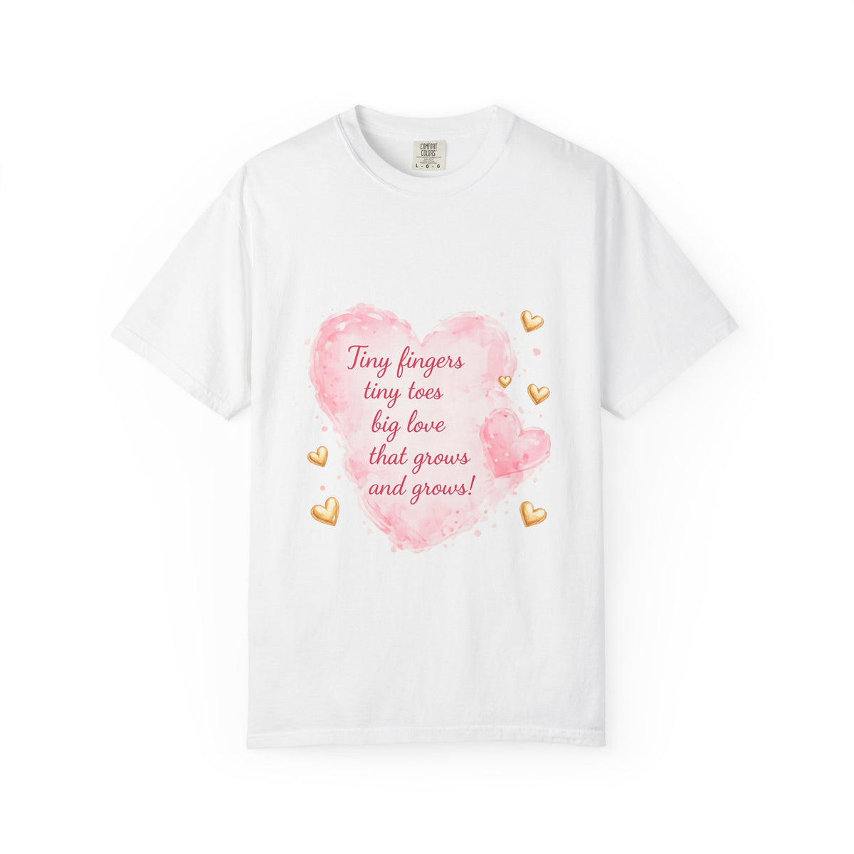 Baby Heart Tee — "Tiny fingers tiny toes, big love that grows and grows"