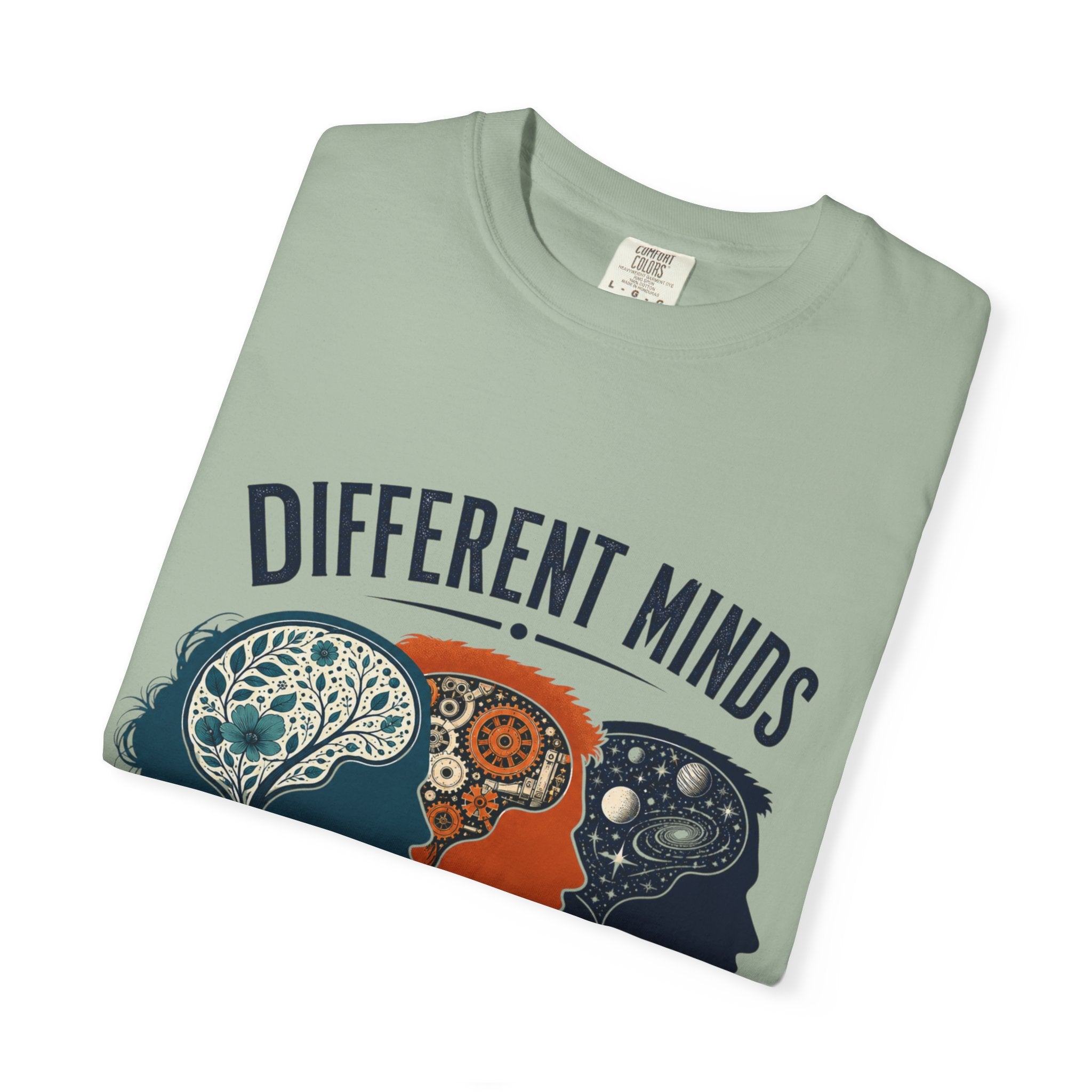 Different Minds Shared Humanity T-Shirt — Unity & Neurodiversity Awareness Tee