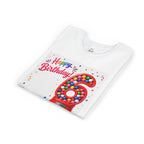 Kids' 6th Birthday T-Shirt - 'Happy Birthday' Gumball Machine Design
