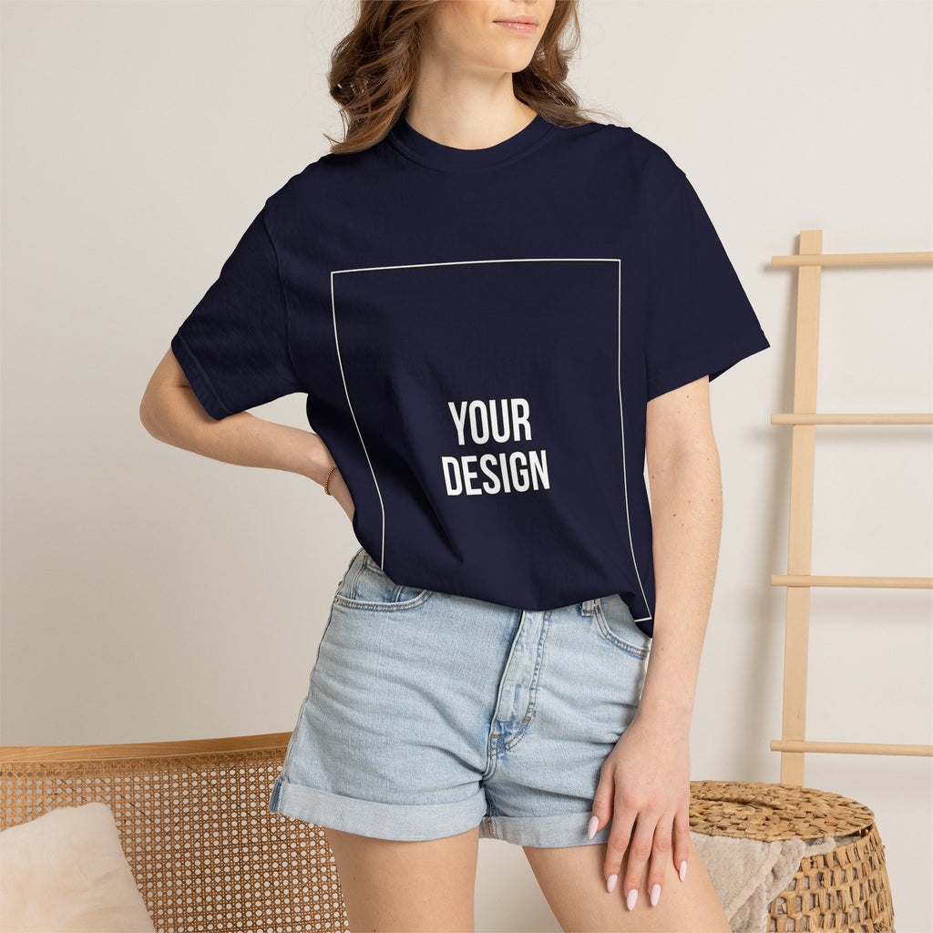 Classic Crewneck T‑Shirt — Custom Front Print Template