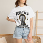 T-Shirt — "The Best Ideas Come From Different Minds" Graphic Tee