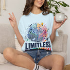 Limitless Potential T-Shirt — Inspirational Brain & Rainbow Design