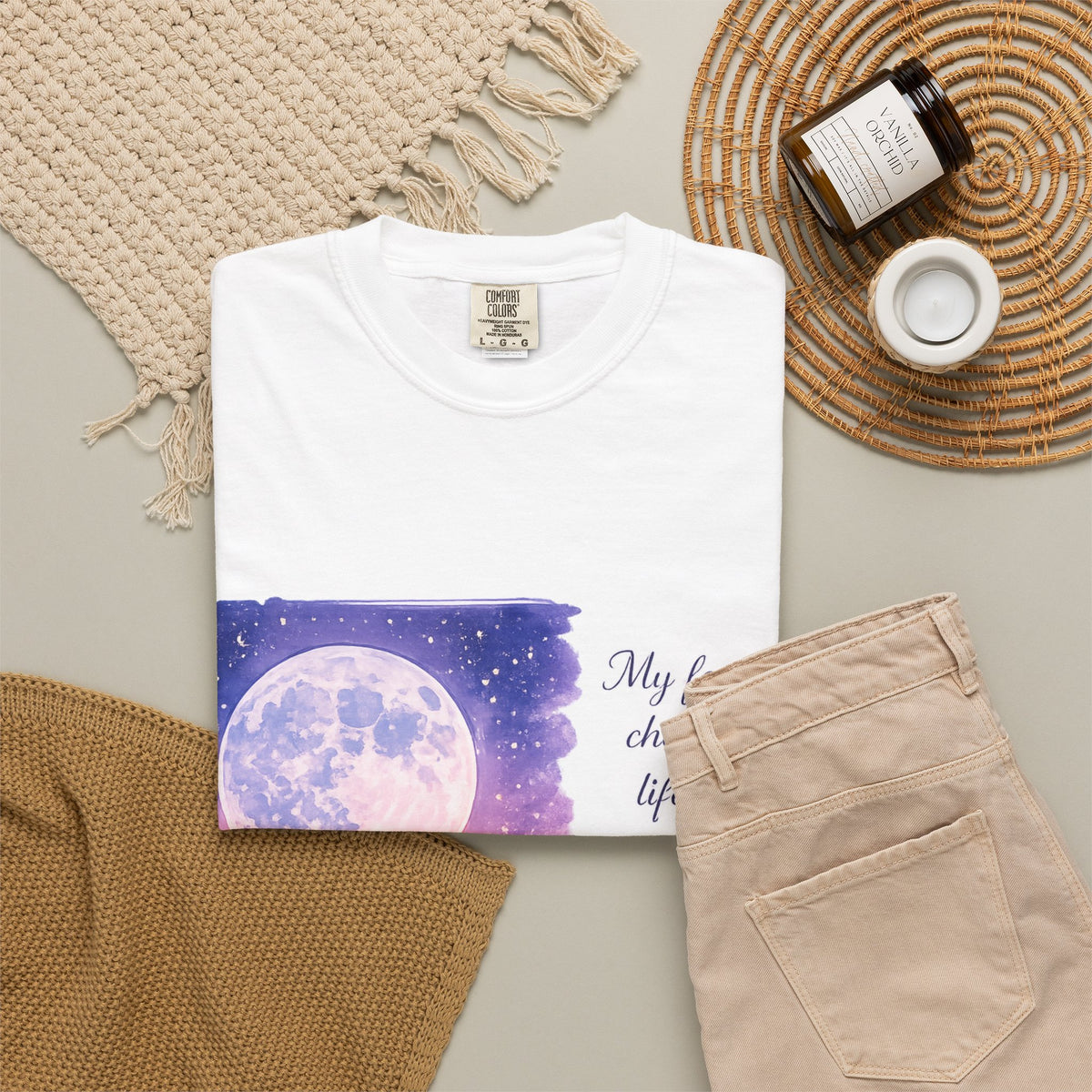 Romantic Moonlit Ocean T-Shirt — "My favorite chapter in life is the one we are writing together"