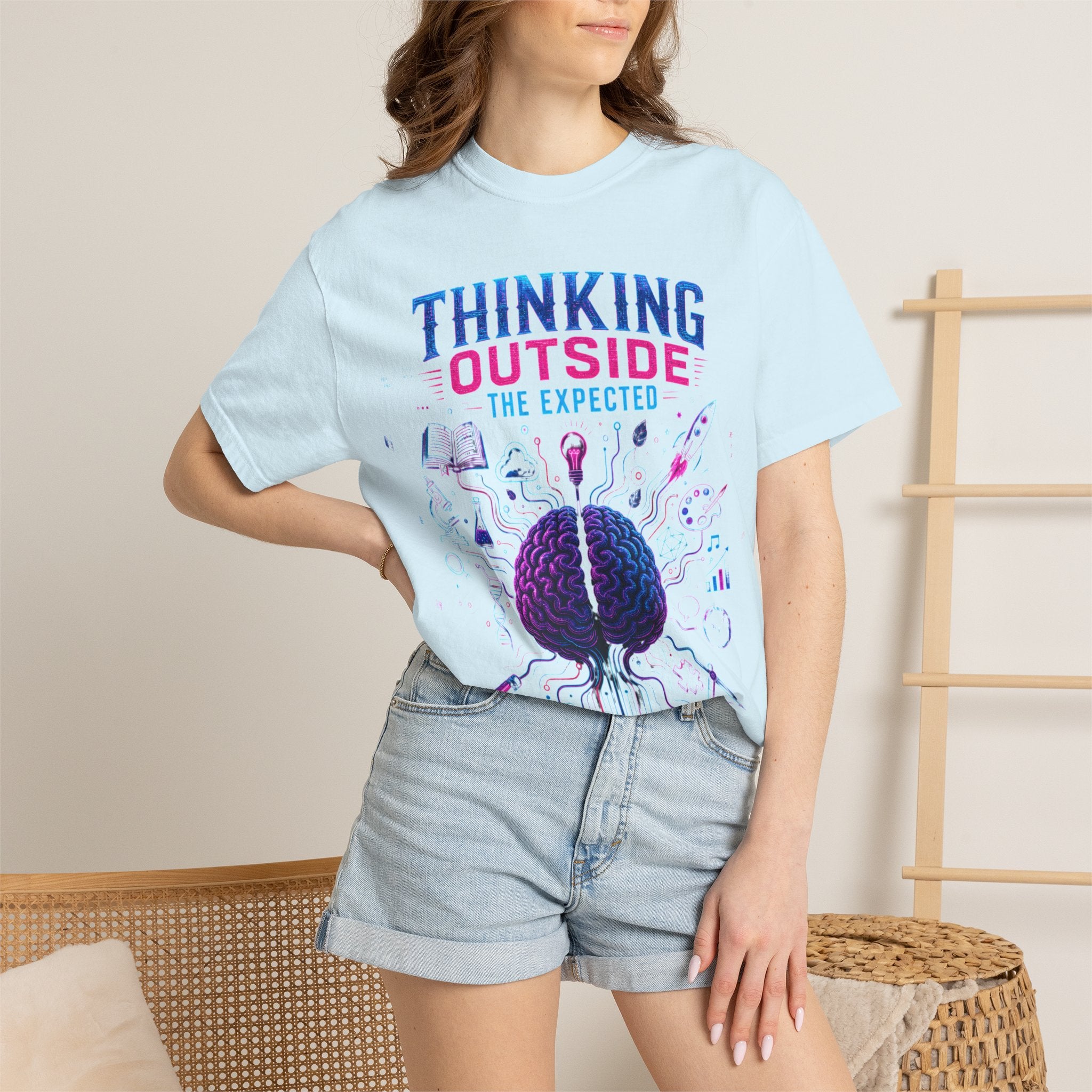 Thinking Outside the Expected T-Shirt — Creative Brain Graphic Tee