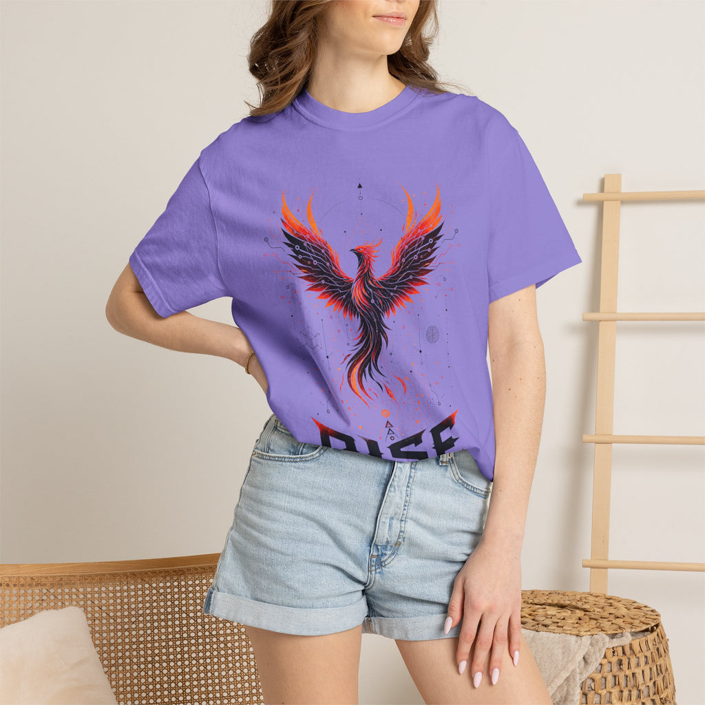 Phoenix Rise T-Shirt — "Rise In Your Own Way" Inspirational Graphic Tee