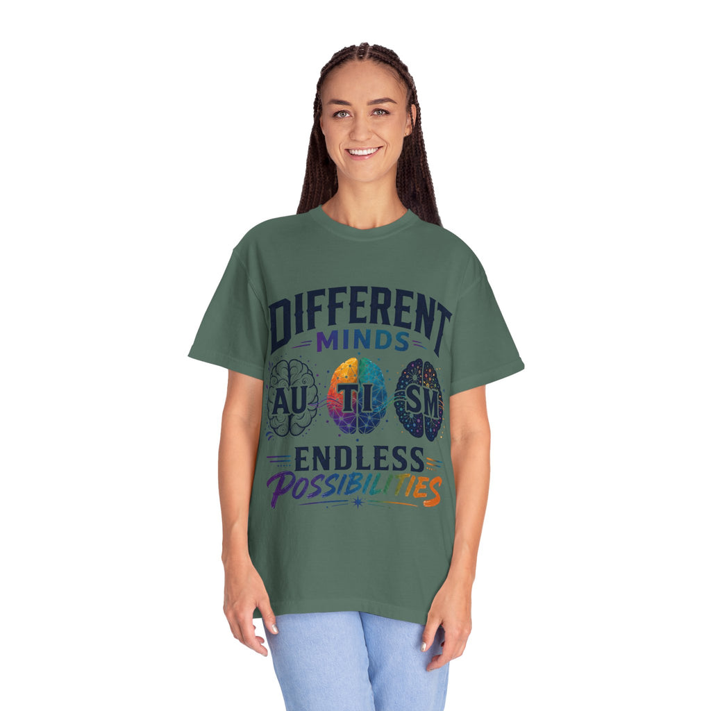 Autism Awareness T-Shirt — "Different Minds, Endless Possibilities"