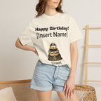 Birthday Cake Personalized T‑Shirt — "Happy Birthday! [Insert Name]" Customizable Tee