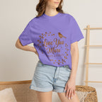 Love You More Tee — "Love You More, Always & Forever" Floral Bird T-Shirt