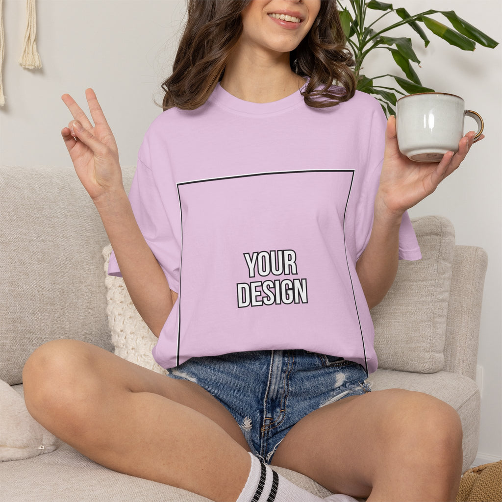 Classic Crewneck T‑Shirt — Custom Front Print Template