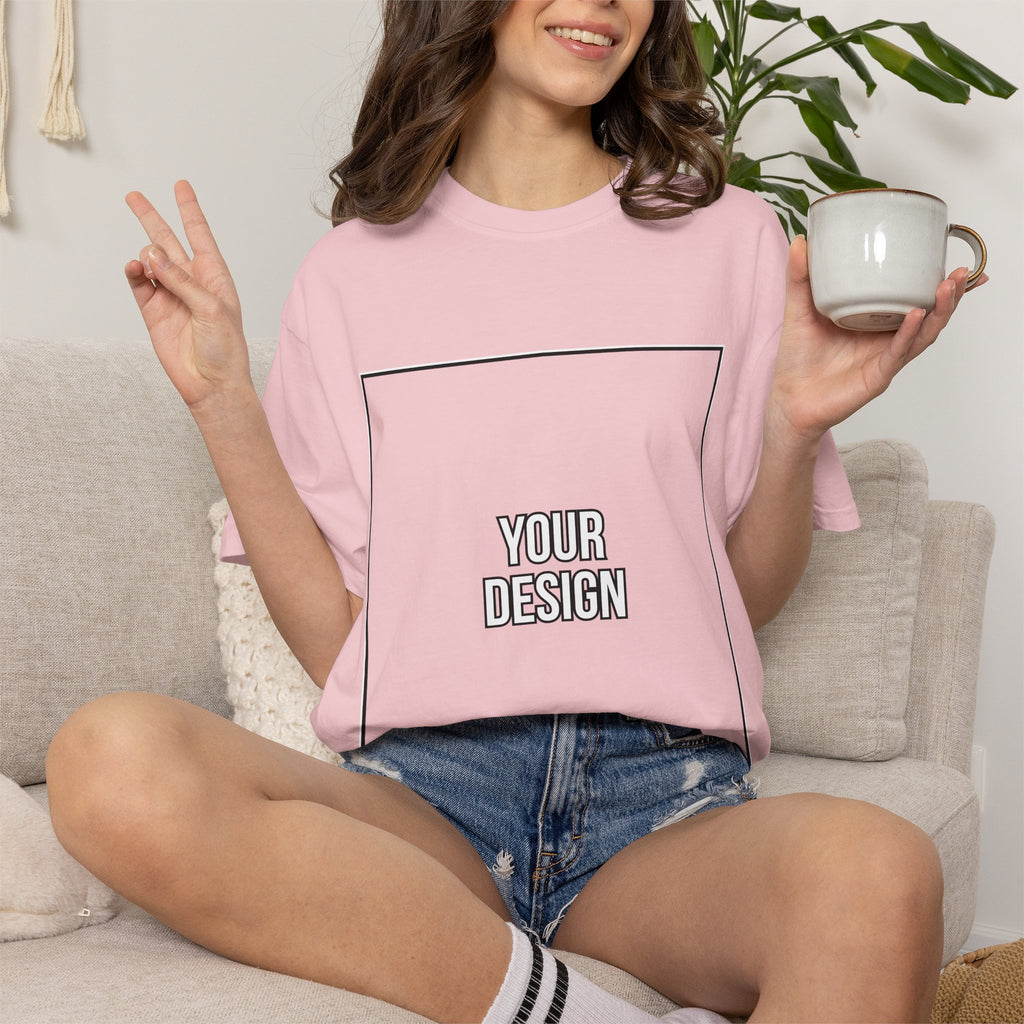 Classic Crewneck T‑Shirt — Custom Front Print Template