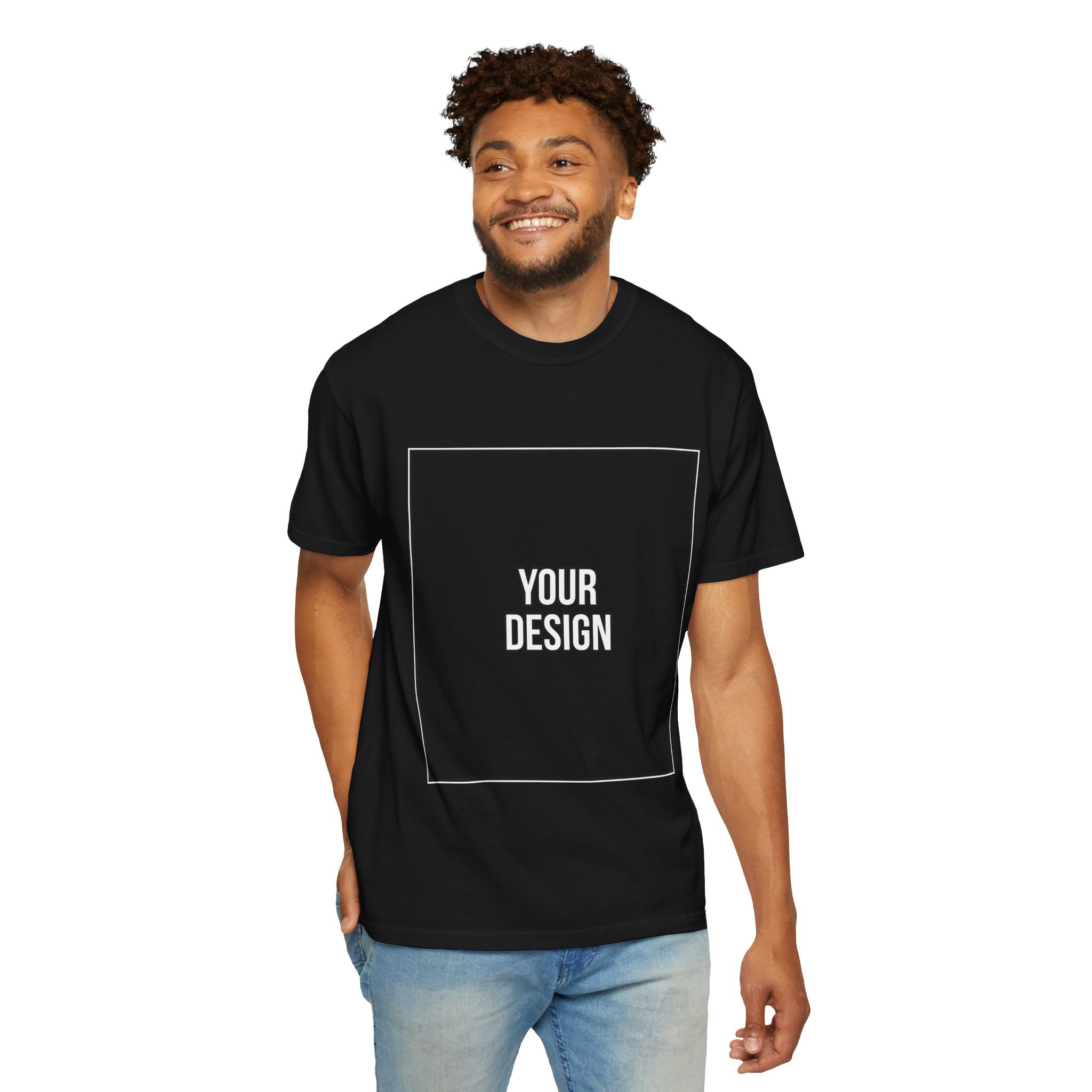 Classic Crewneck T‑Shirt — Custom Front Print Template