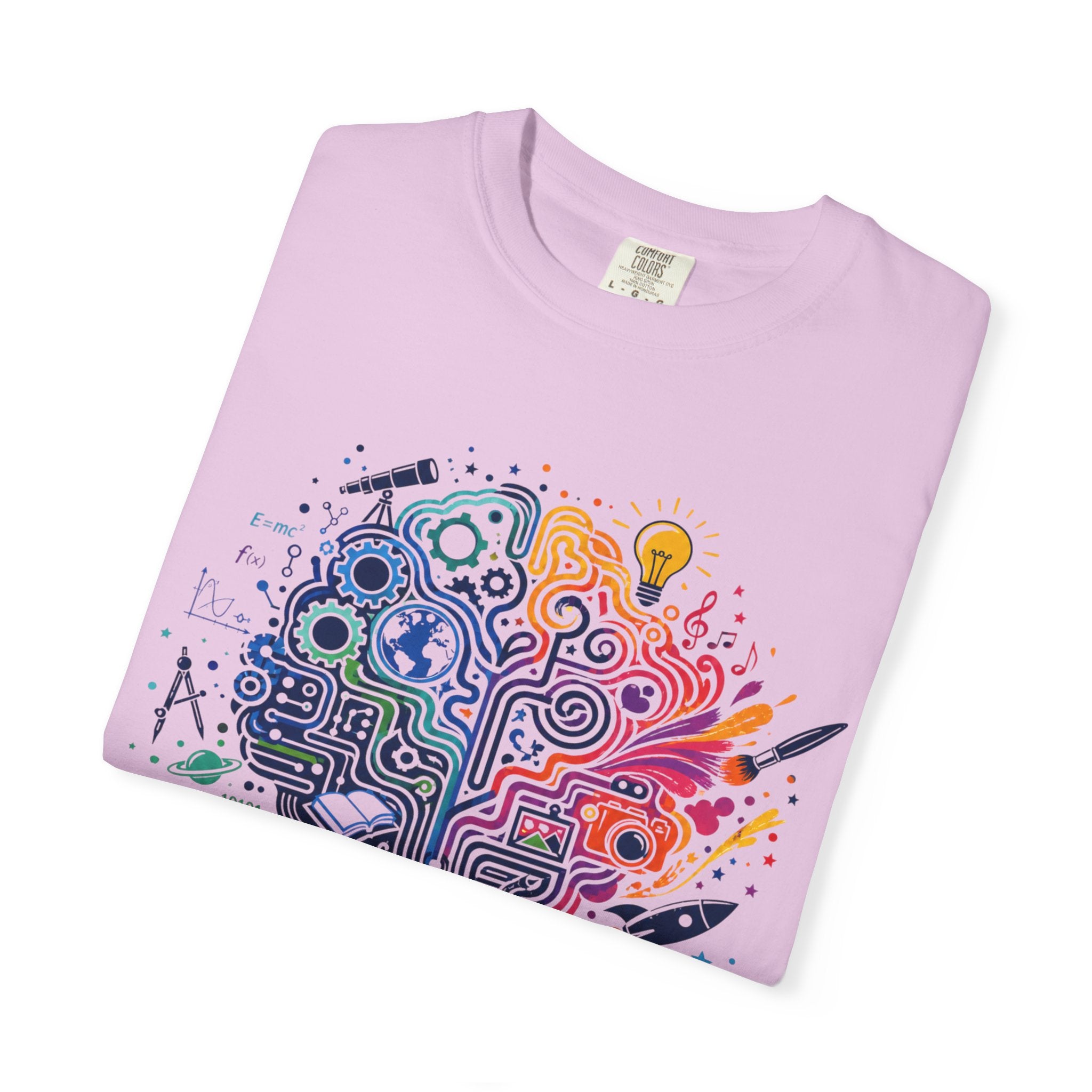 Limitless Potential T-Shirt — Inspirational Brain & Rainbow Design
