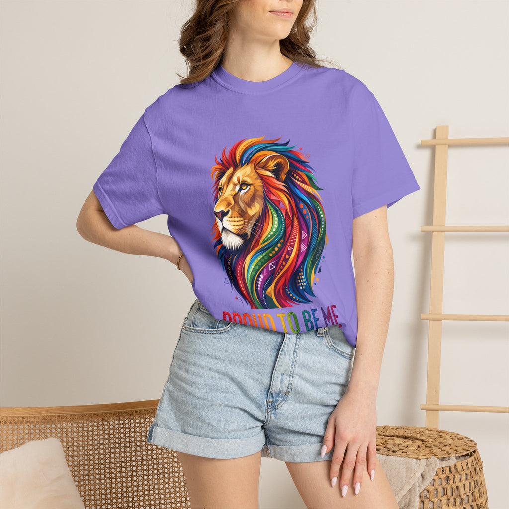 Proud to Be Me Lion T-Shirt — Rainbow Mane Pride Tee