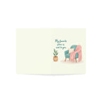 Miss You Greeting Card — “My Favorite Place Is Next To You” Cozy Armchair Note Card (Pack of 1, 10, 30, 50)