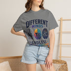Autism Awareness T-Shirt — "Different Minds, Endless Possibilities"