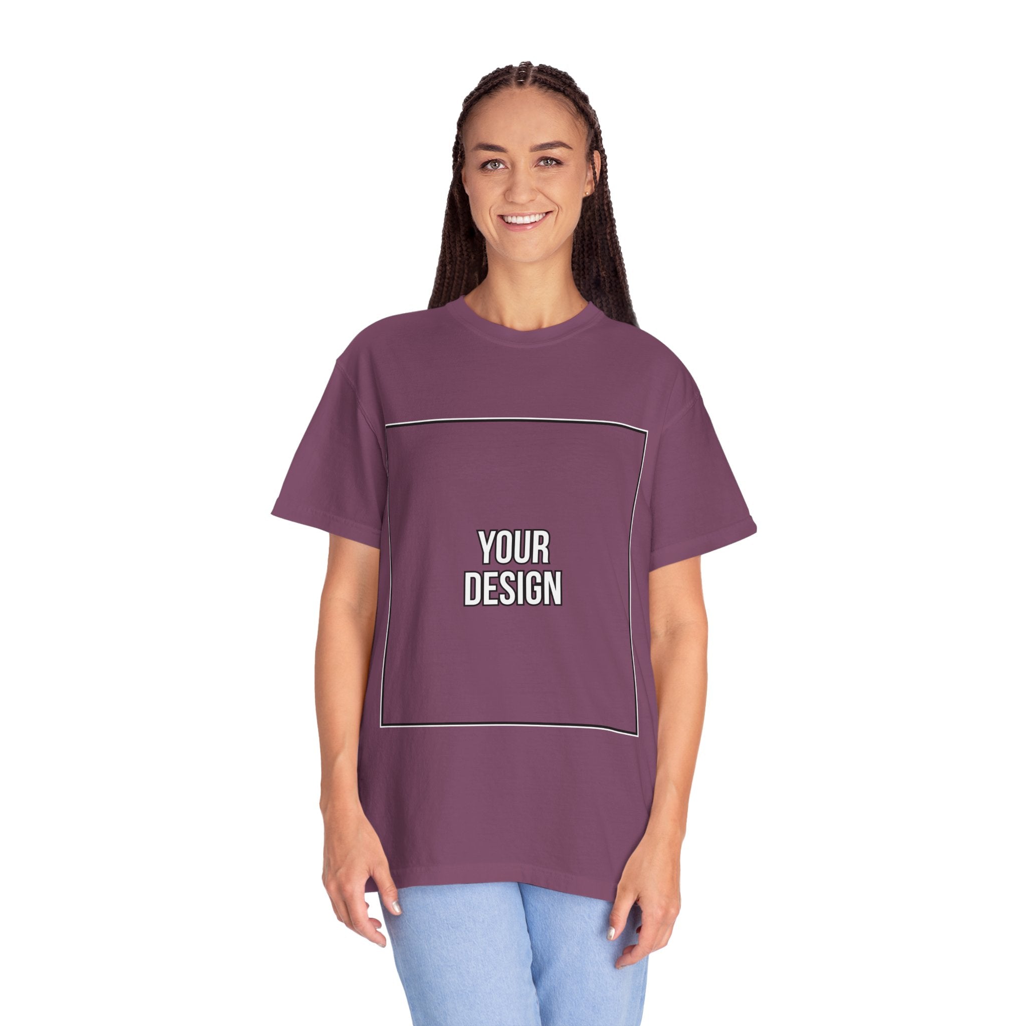 Classic Crewneck T‑Shirt — Custom Front Print Template