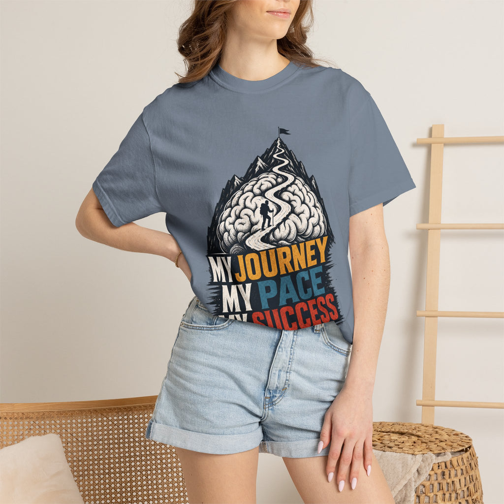 My Journey My Pace My Success T-Shirt — Motivational Mountain Graphic Tee
